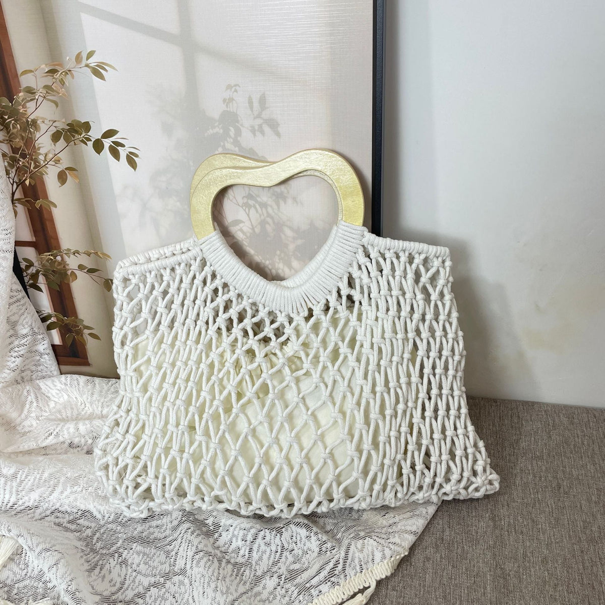 Mesh fabric bag LoungeYard — product view 3