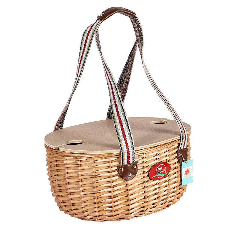 Ladies Picnic Basket with Practical Folding Table LoungeYard — product view 2