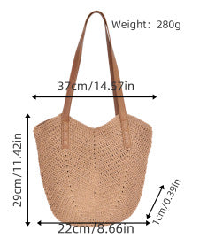 Hand-crocheted shoulder bag with reinforced straps LoungeYard — product view 5