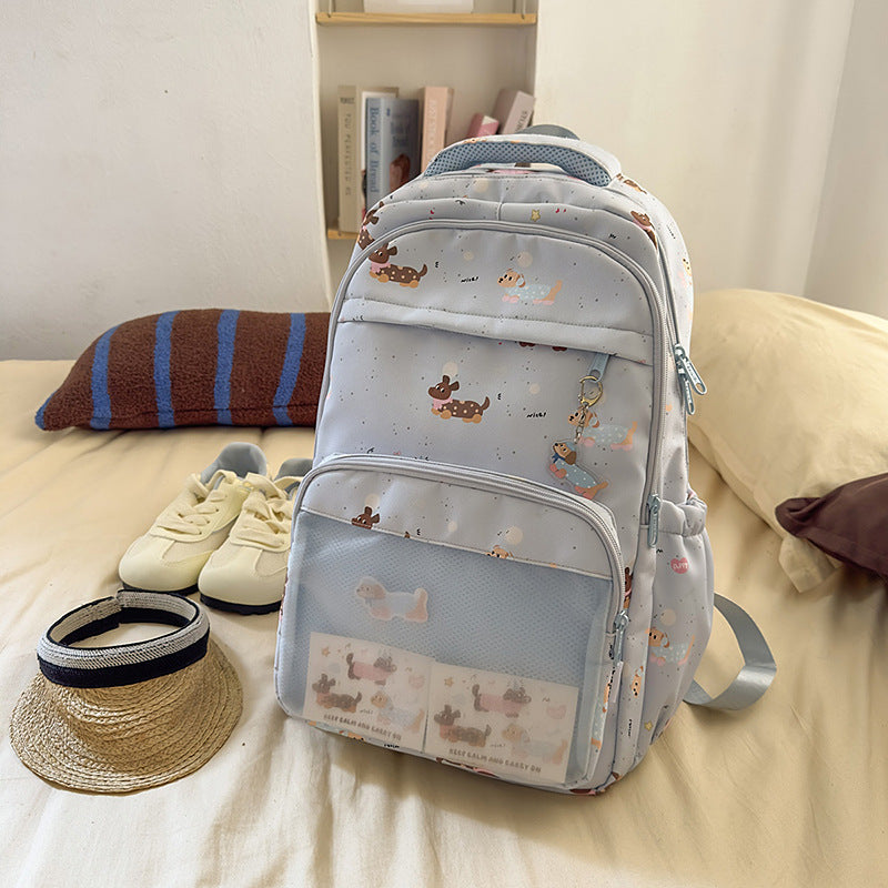 Fun Illustrated Pet-Themed Backpack LoungeYard — product view 7