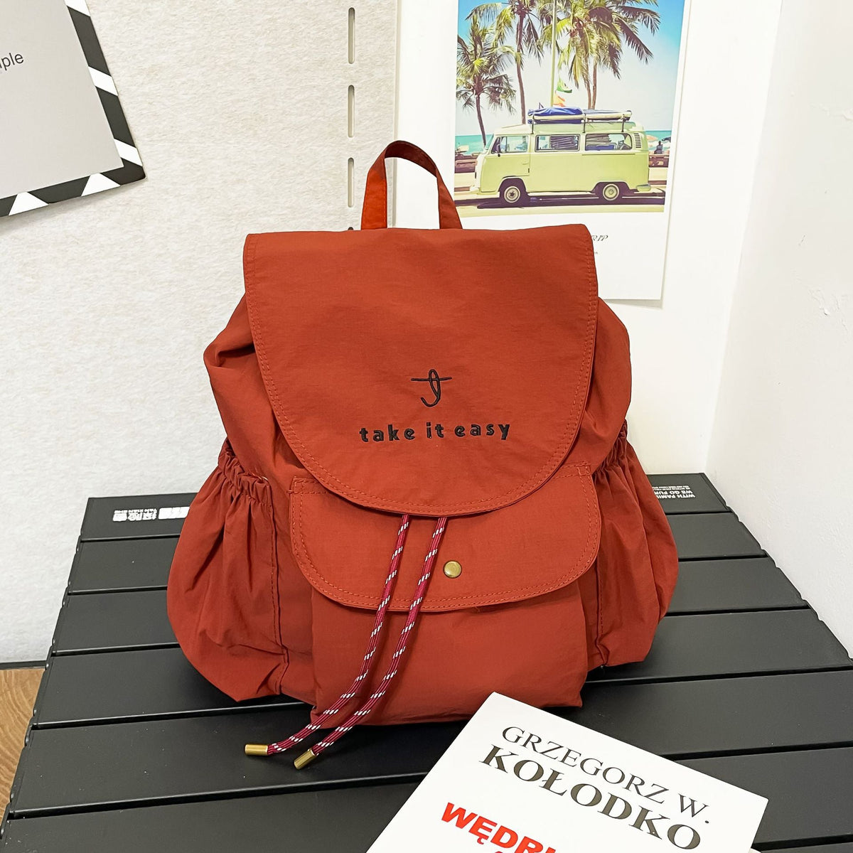 Casual Lightweight Drawstring Backpack — product view 2