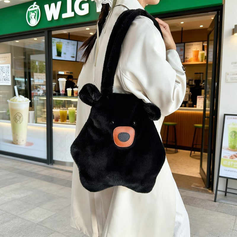 Plush Bear-Themed Tote Bag LoungeYard — product view 3