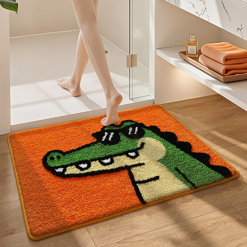 Playful Leopard Face Bathroom Mat — product view 4