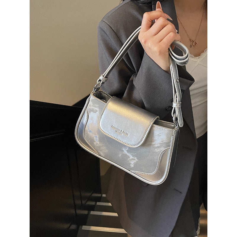 Sleek Metallic Crossbody Bag LoungeYard — product view 3