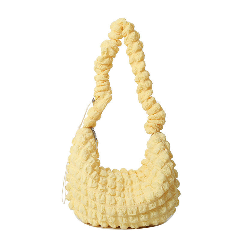 WoTextured Fabric Hobo Bag LoungeYard — product view 7