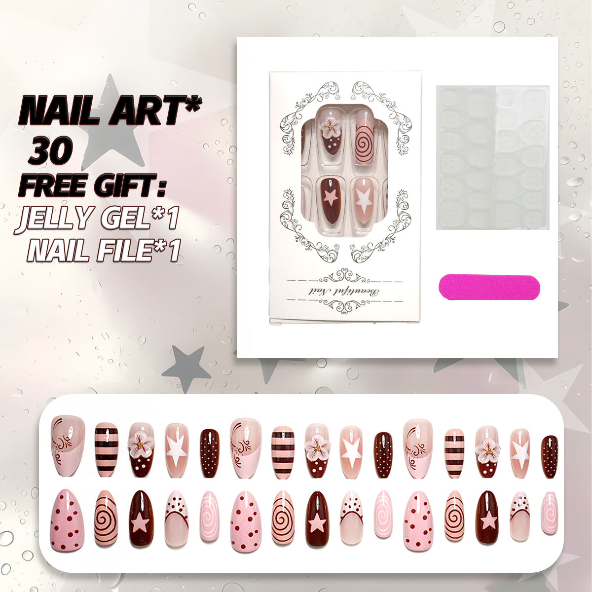 Creative Nail Art Press-On Set — product view 1