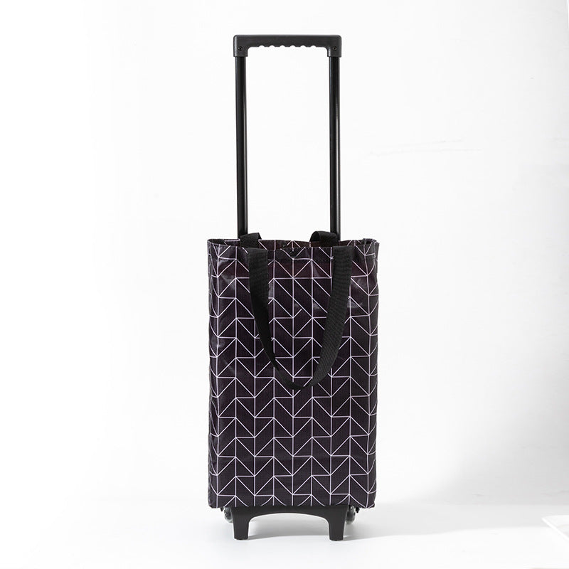 Practical Rolling Bag with Floral Design LoungeYard — product view 5