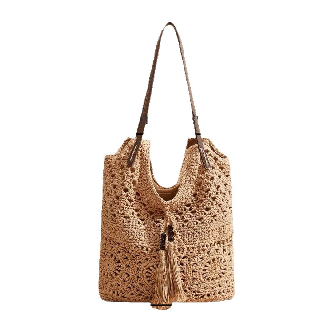 Handmade Macrame Beach Bag LoungeYard — product view 5