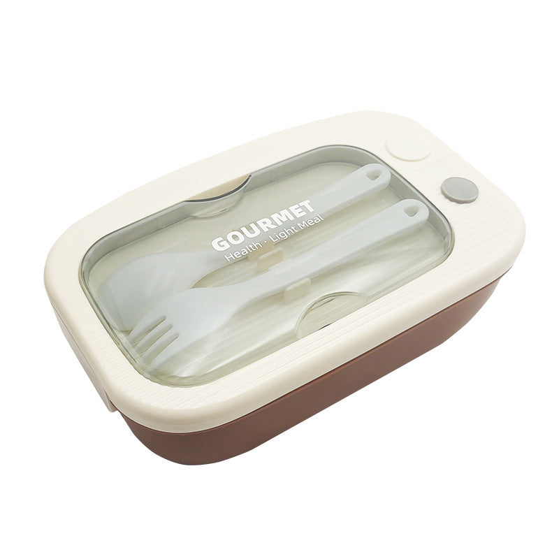 Multi-Compartment Meal Prep Box with Integrated Utensils — product view 5