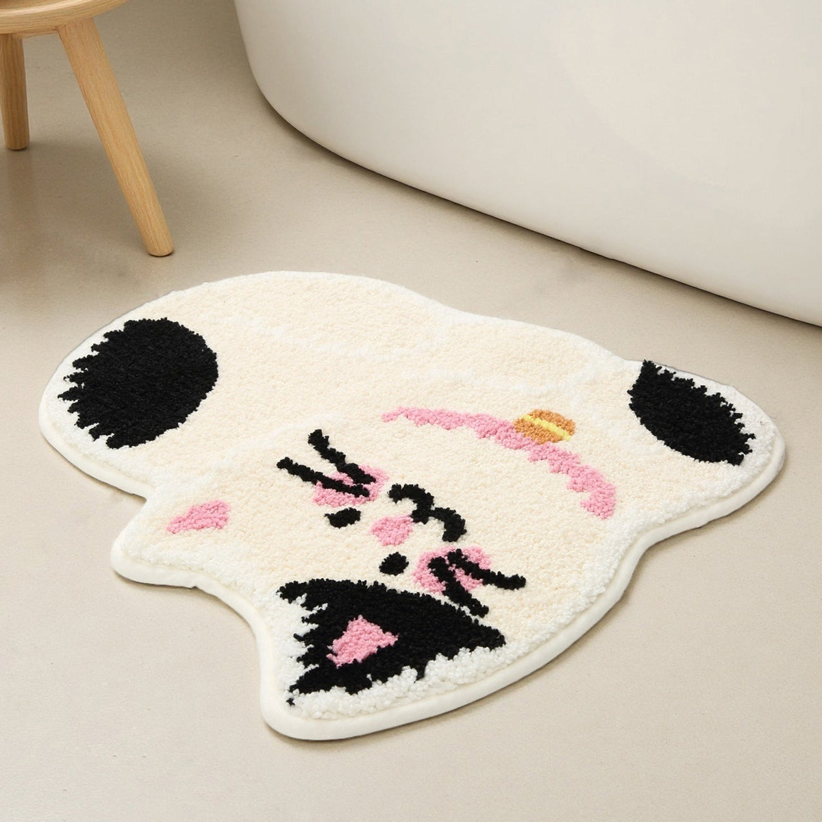 Cute Cat Shaped Bath Mat — product view 4