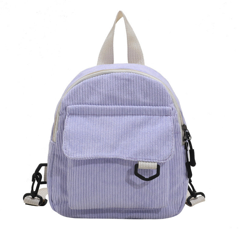 Corduroy Textured Mini Backpack LoungeYard — product view 7
