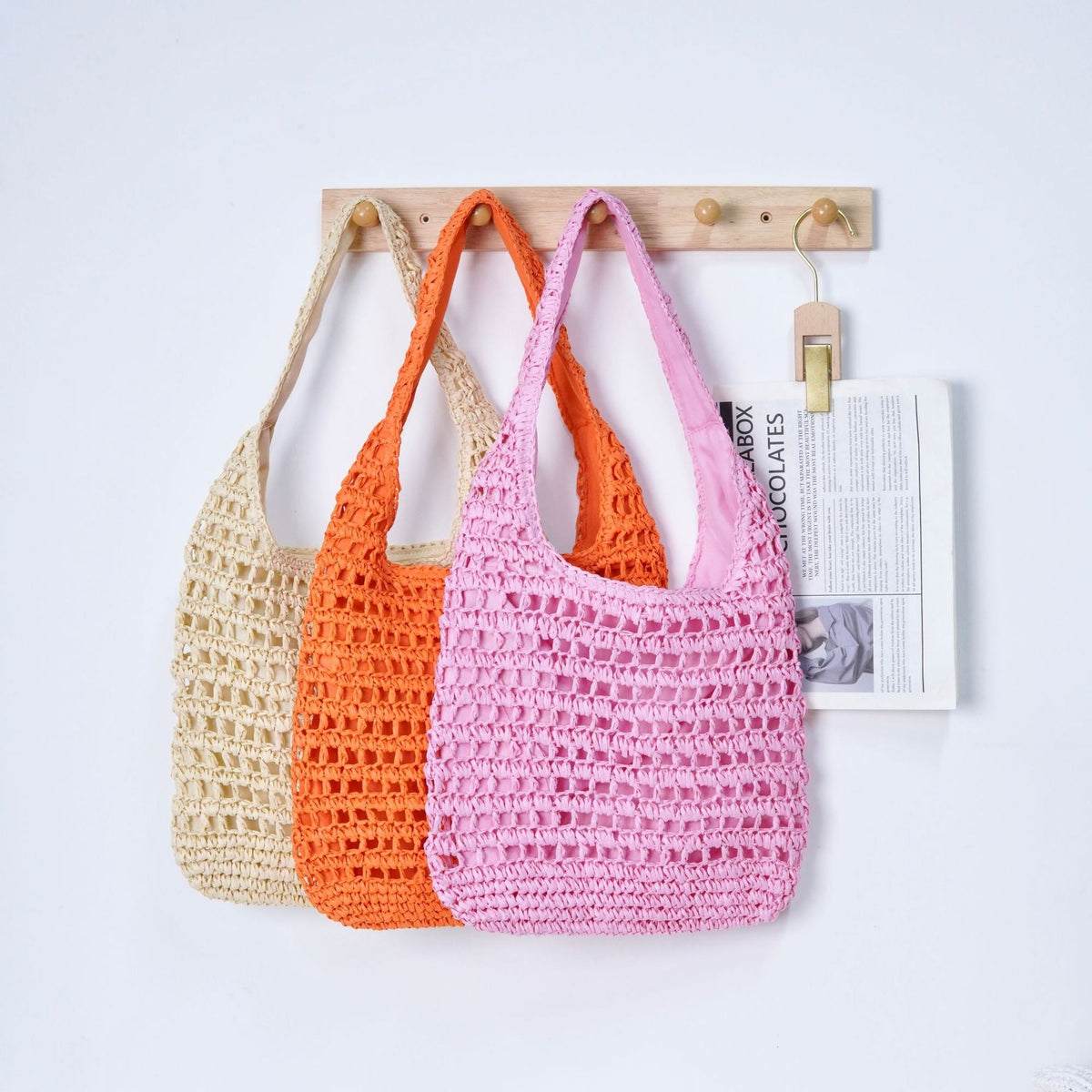 Handcrafted Macrame Shopper Bag LoungeYard — product view 1