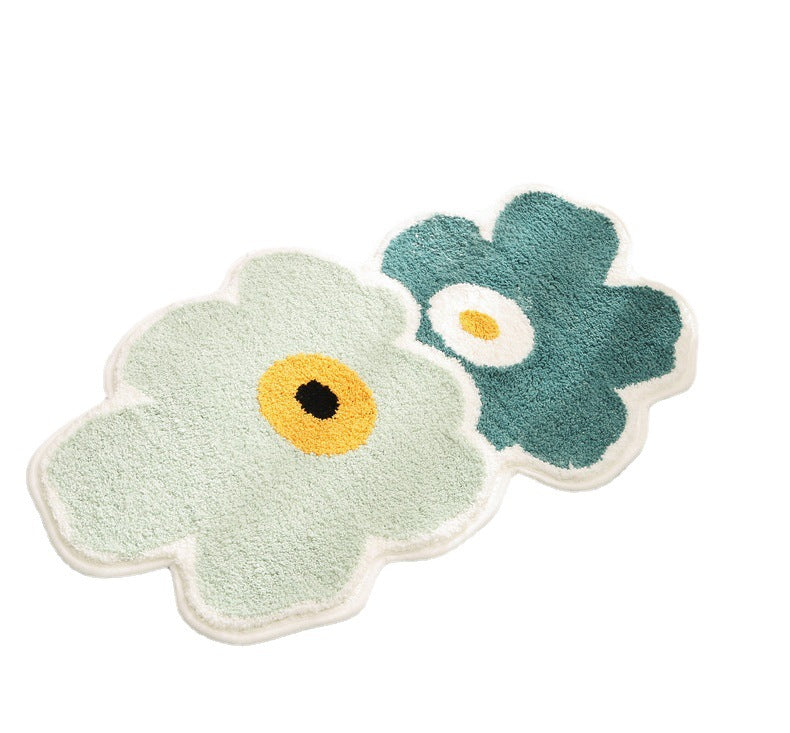 Floral Pattern Memory Foam Bath Mat — product view 2