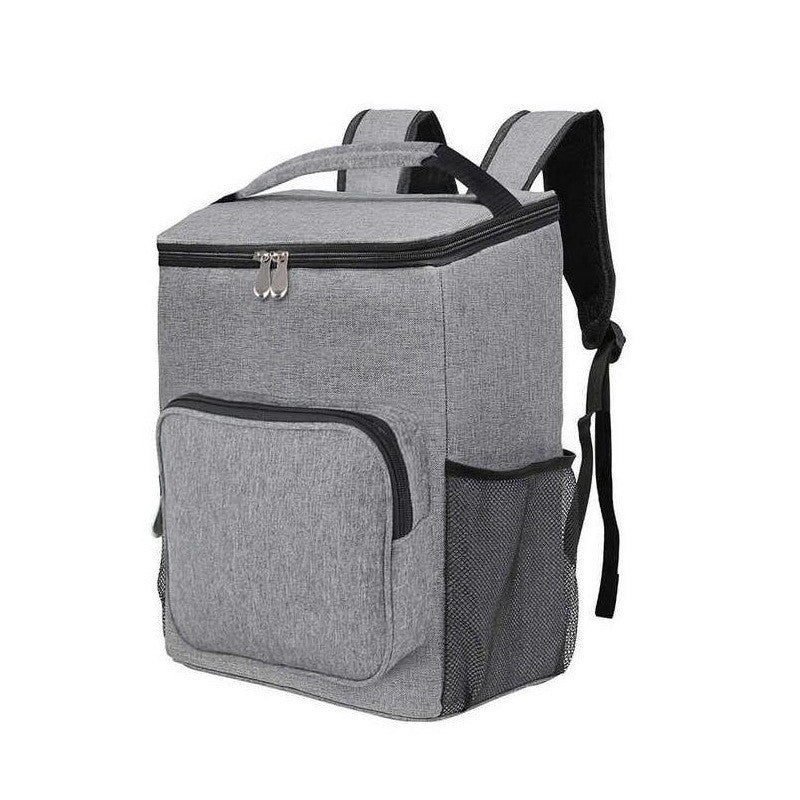 Unisex insulated cooler backpack with large main compartment, front pocket, and silky thermal insulation LoungeYard — product view 1