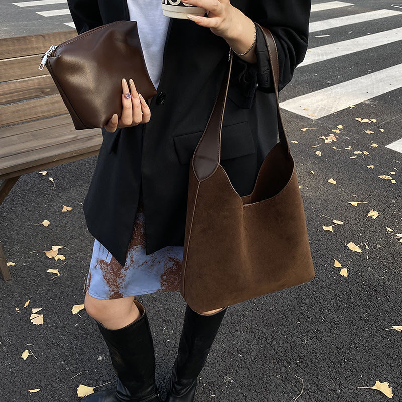 Suede Hobo Handbag LoungeYard — product view 2