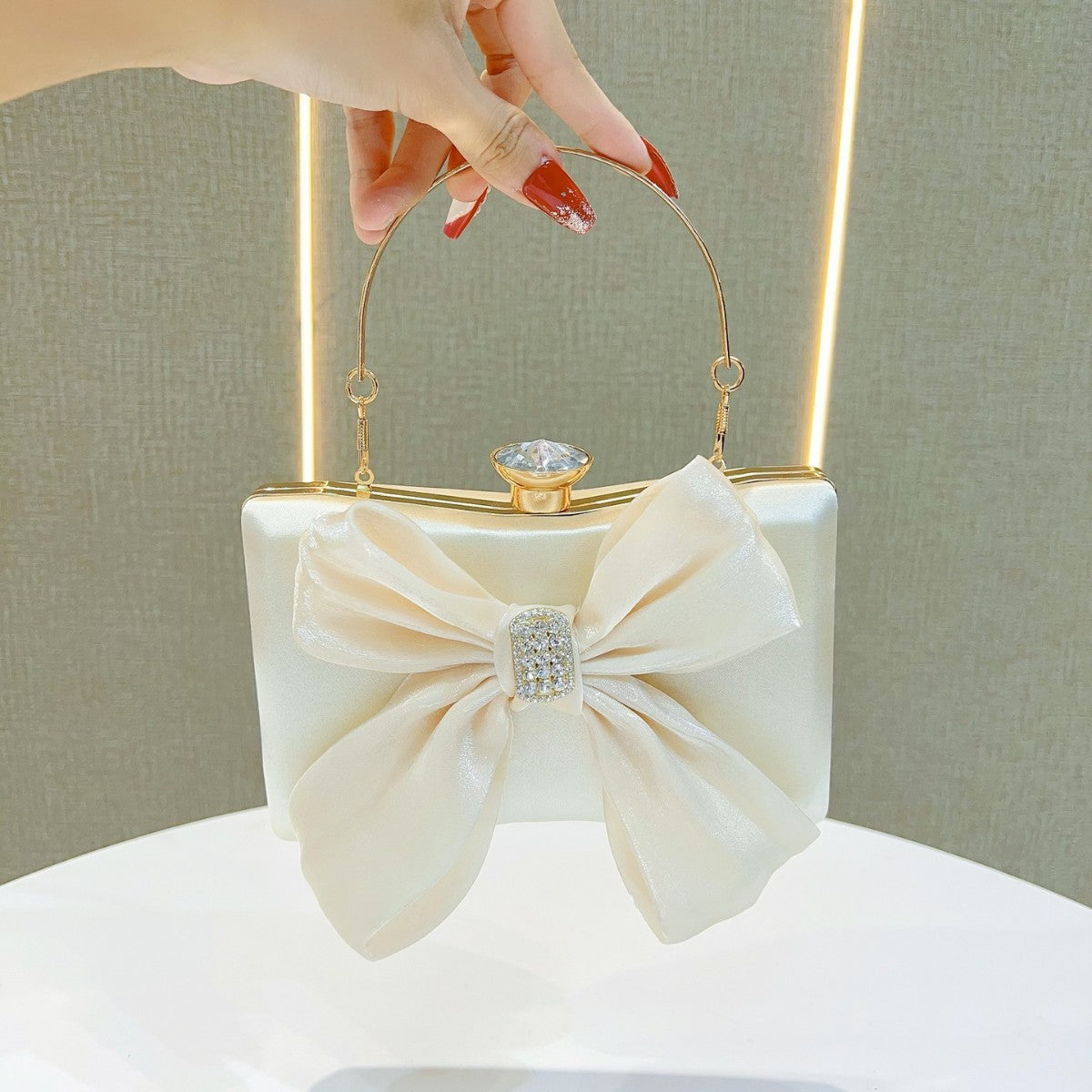 Elegant Satin Evening Clutch — product view 1