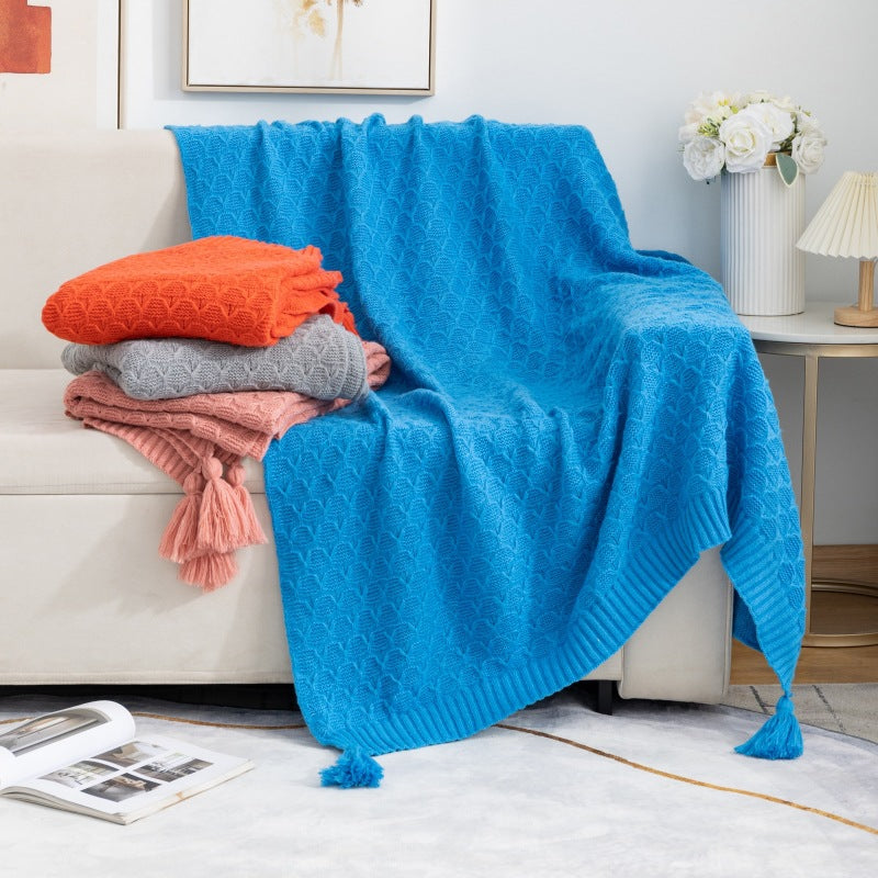 Cozy Knitted Throw Blanket — product view 3