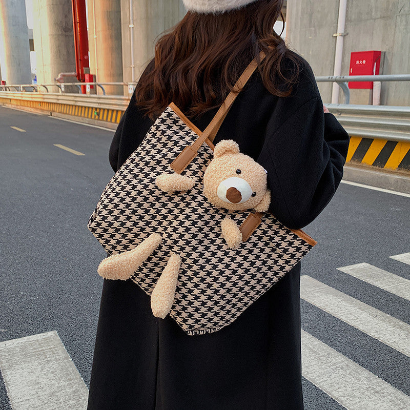 Fun Plush Bear Handle Tote Bag — product view 5