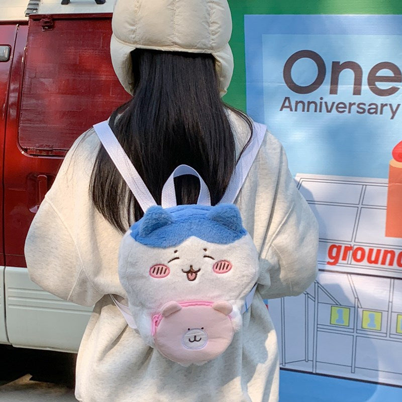 Cute Plush Animal Backpack — product view 1
