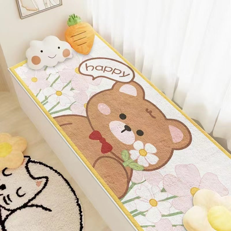 Plush Cartoon Dog-Themed Bath Mat — product view 2