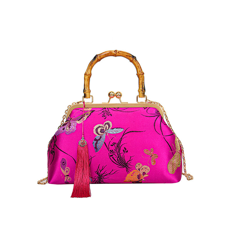 Elegant Floral Print Handbag — product view 5