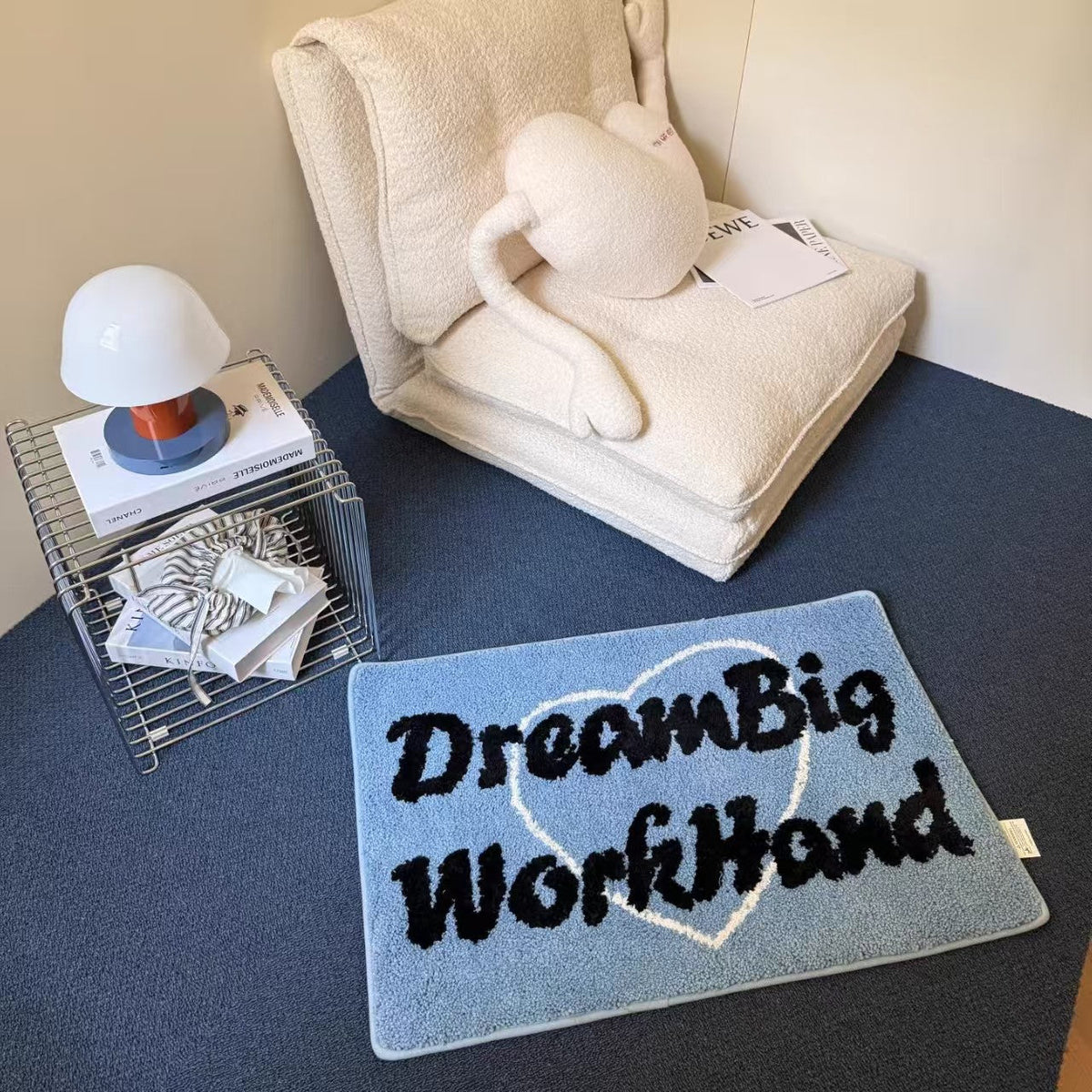 Inspirational Phrase Bath Mat Bowlift — product view 6