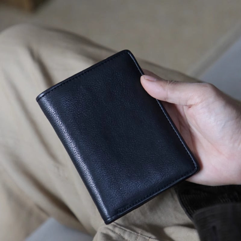 Premium Textured Leather Card Holder LoungeYard — product view 6