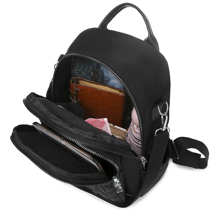Women's Quilted Backpack Purse LoungeYard — product view 3