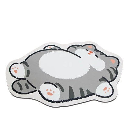 Plush Cartoon Shaped Cat Floor Bath Mat With Non Slip Backing And Memory Foam Padding — product view 5