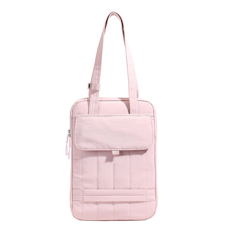 Structured Quilted Laptop Tote Bag LoungeYard — product view 5
