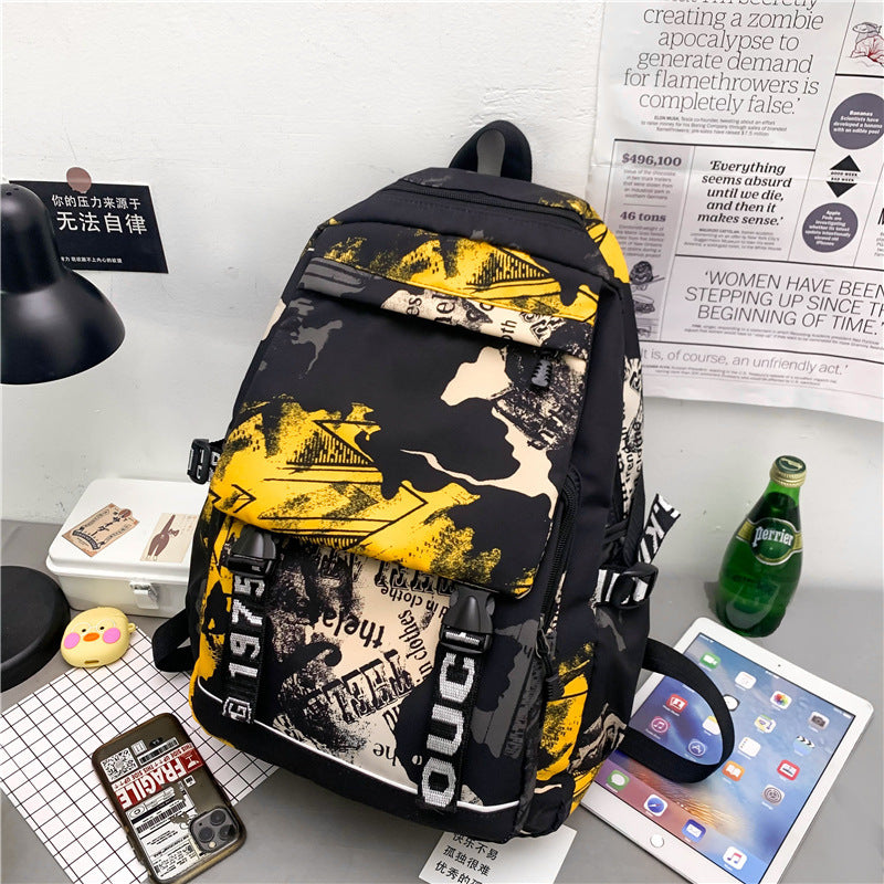 Urban Graffiti Print Backpack — product view 3