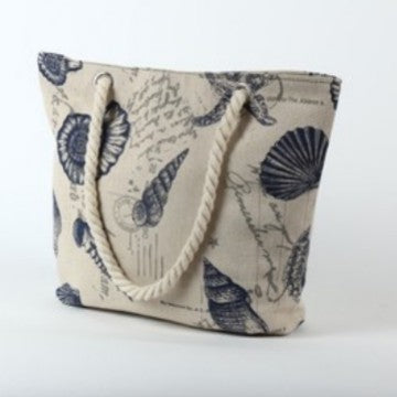 Beach bag with maritime shell motif LoungeYard — product view 1