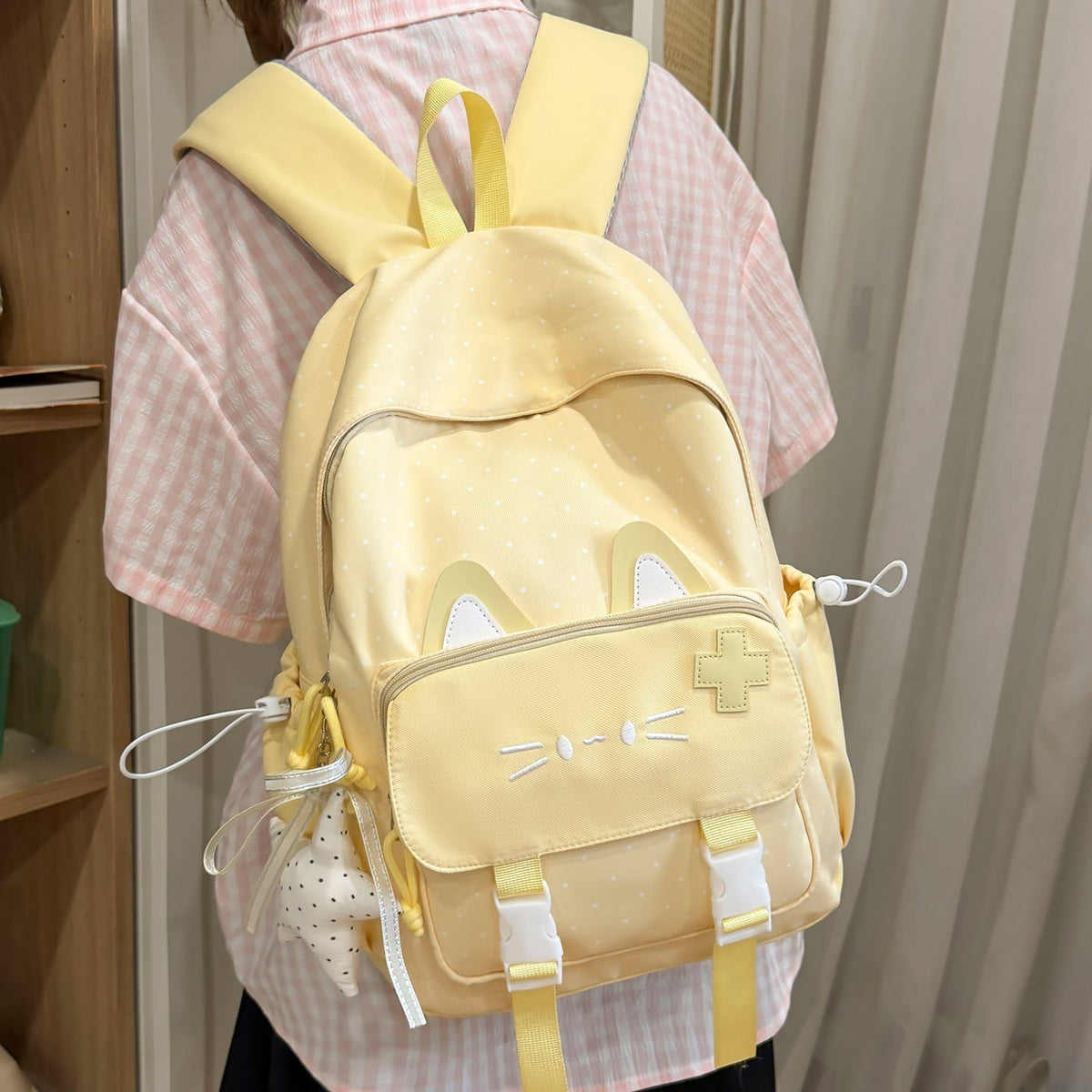 Fun Cat-Themed Backpack LoungeYard — product view 2