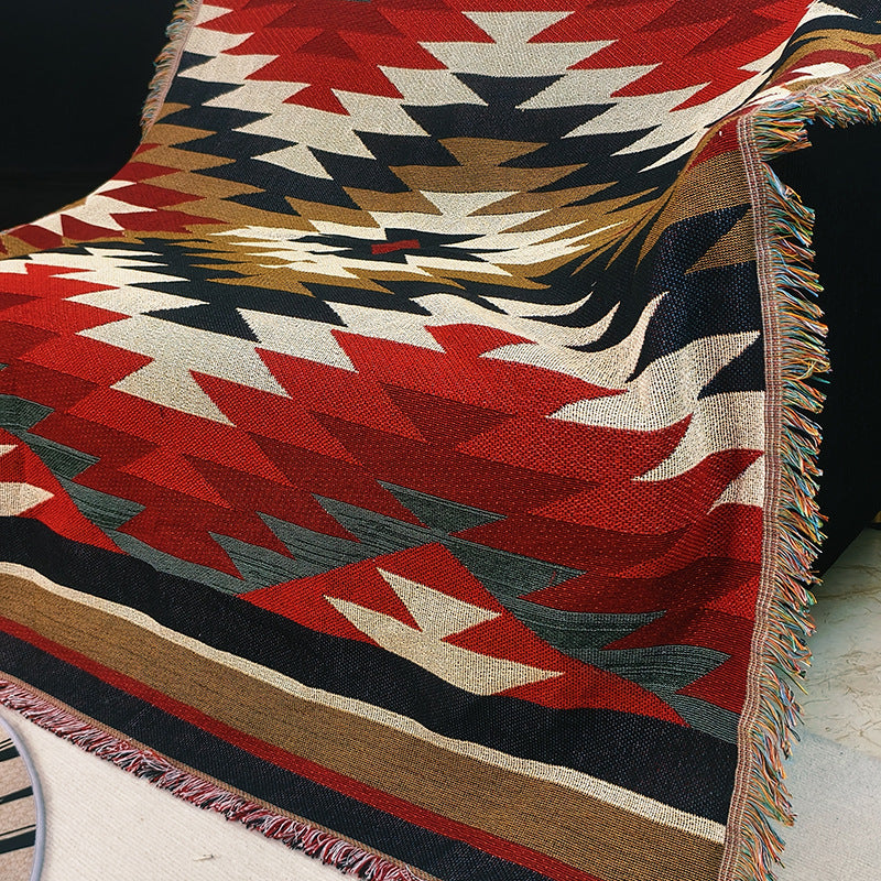 Tribal Patterned Throw Blanket — product view 2