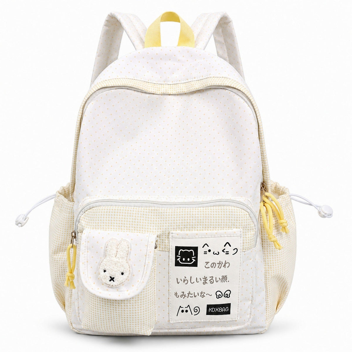 Playful Polka Dot Patterned Backpack LoungeYard — product view 7