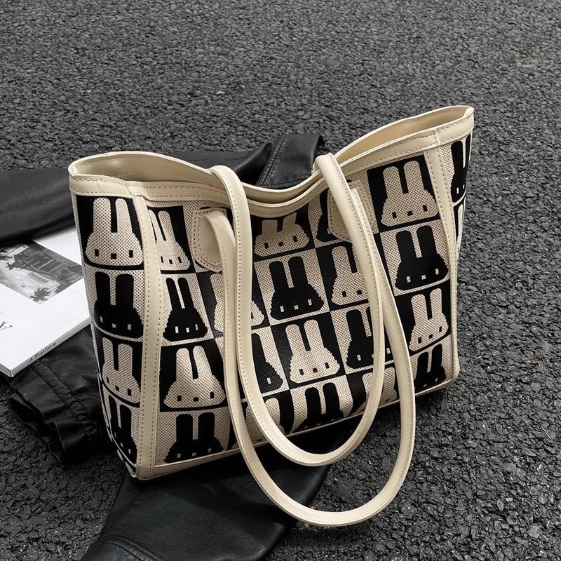 Playful Patterned Tote Bag LoungeYard — product view 4