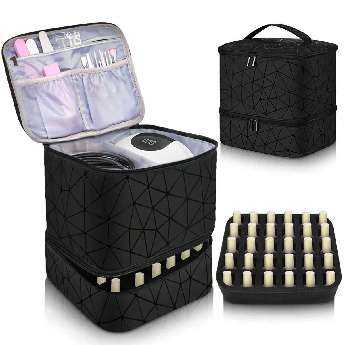 Cosmetic storage bag with two compartments LoungeYard — product view 1