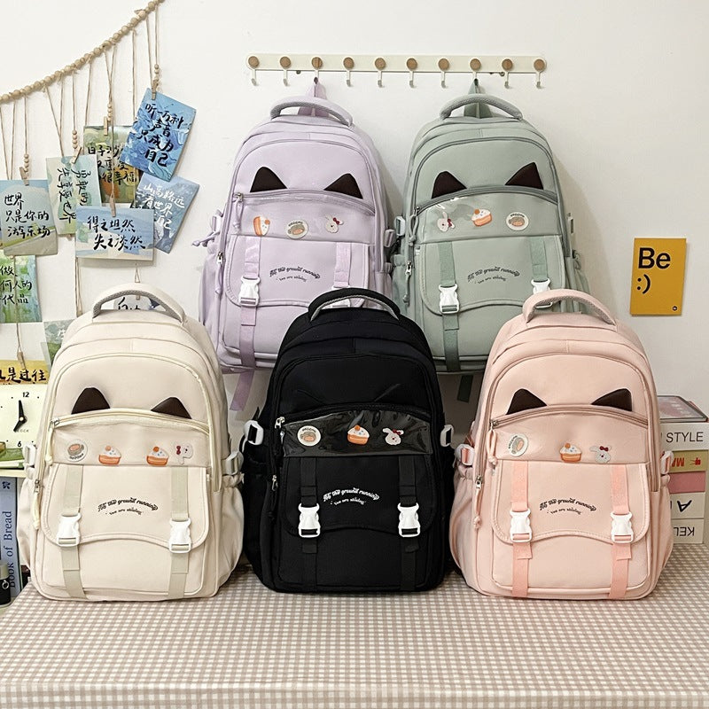 Cute Cat-Ear Backpack LoungeYard — product view 4