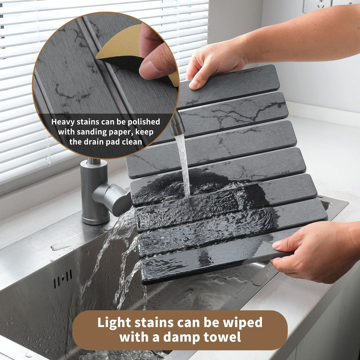 Elegant Kitchen Drying Mat — product view 4