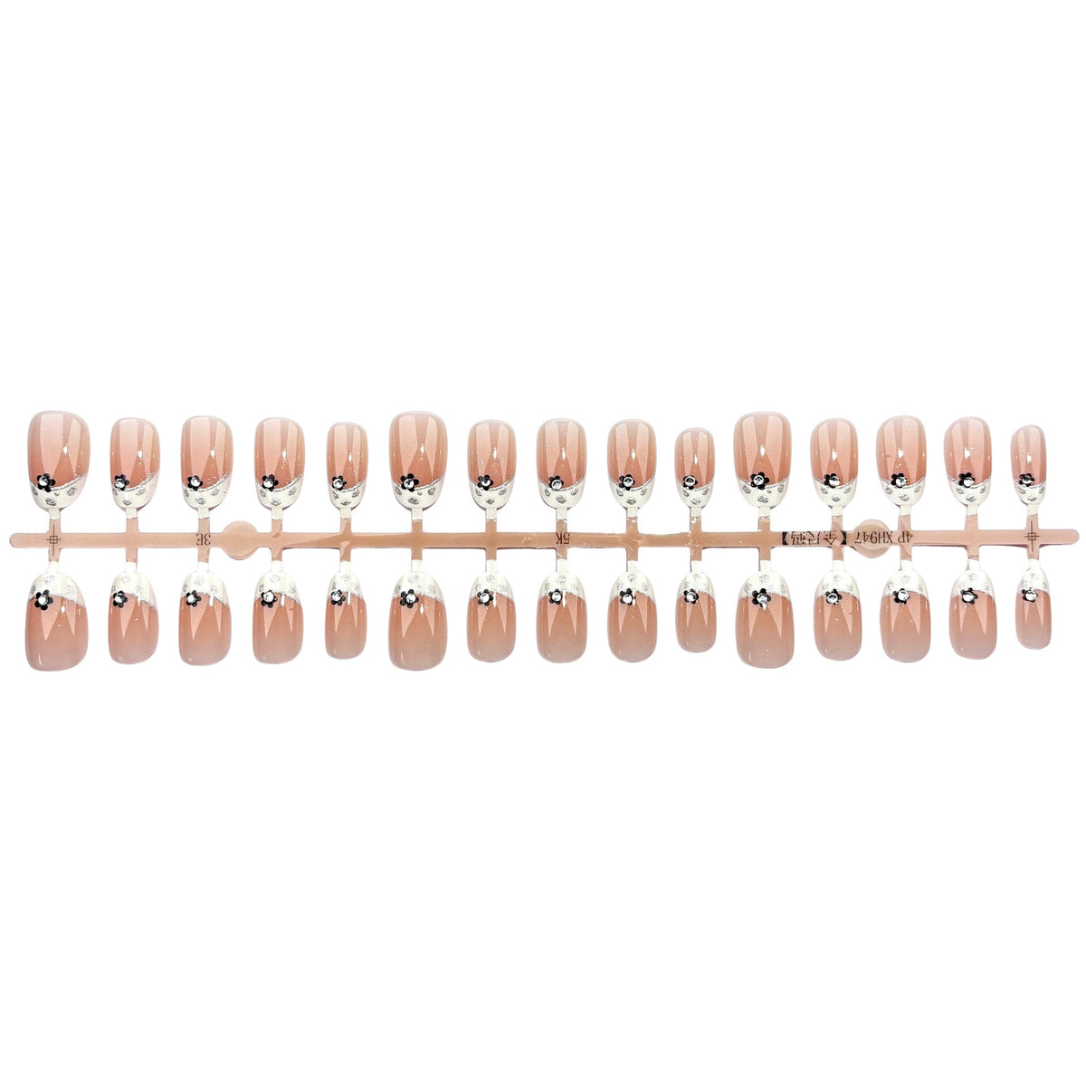 Elegant Floral Accent Press-On Nails — product view 4
