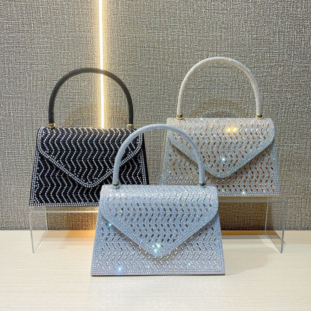 Rhinestone-Embellished Evening Handbag — product view 4