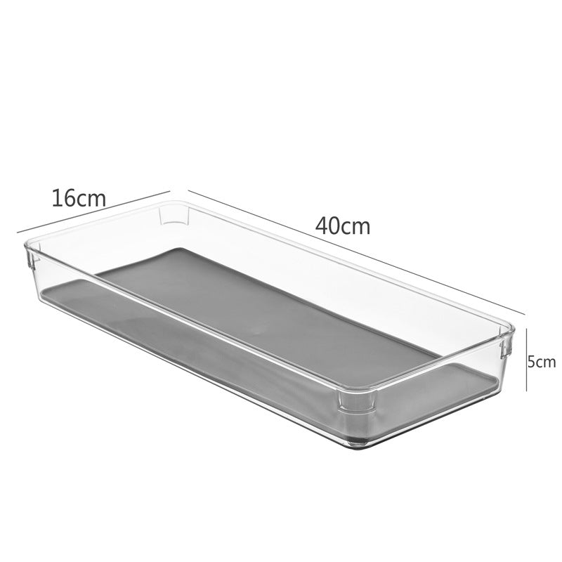 Narrow acrylic storage container for refrigerator door and drawers — product view 6
