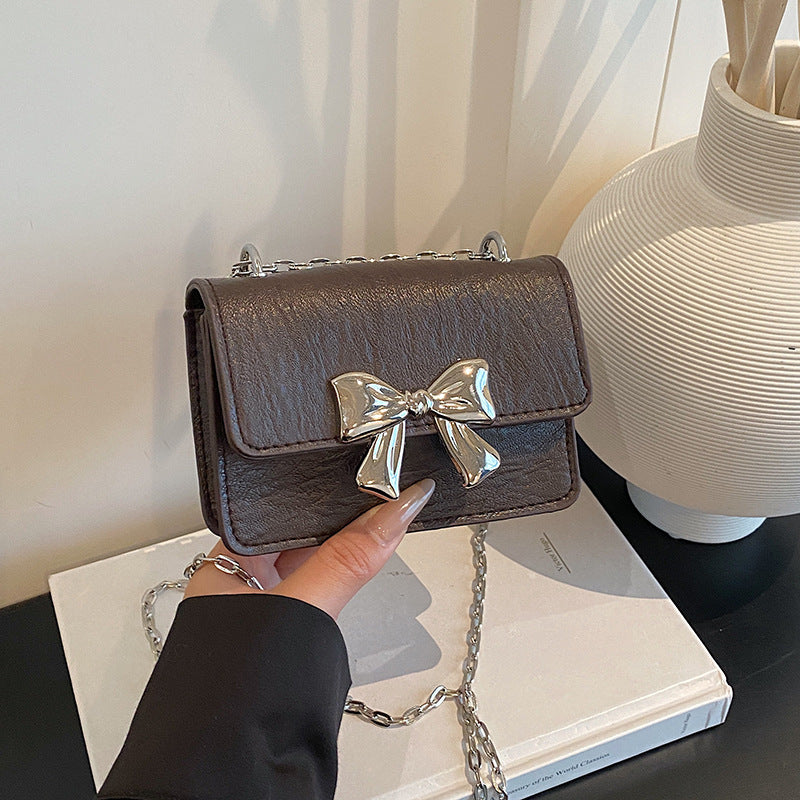 WoCharming Bow-Embellished Mini Handbag LoungeYard — product view 4