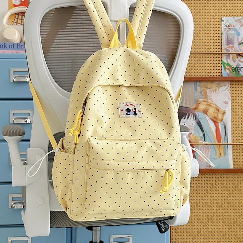 Cute Polka-Dot Backpack LoungeYard — product view 7