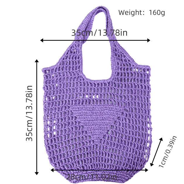 Handcrafted Macrame Tote Bag LoungeYard — product view 4