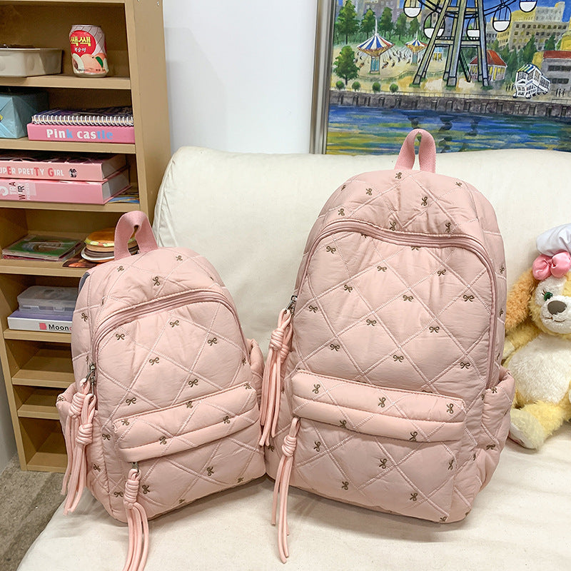 Quilted Stylish Everyday Backpack LoungeYard — product view 6