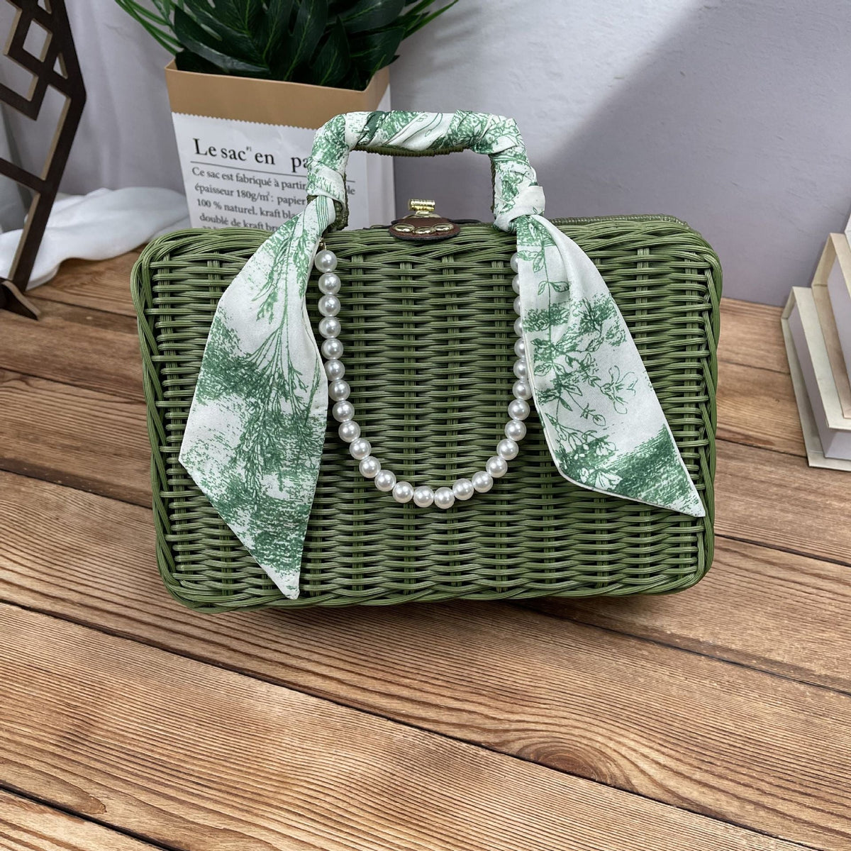 Ladies Rattan Handbag LoungeYard — product view 5