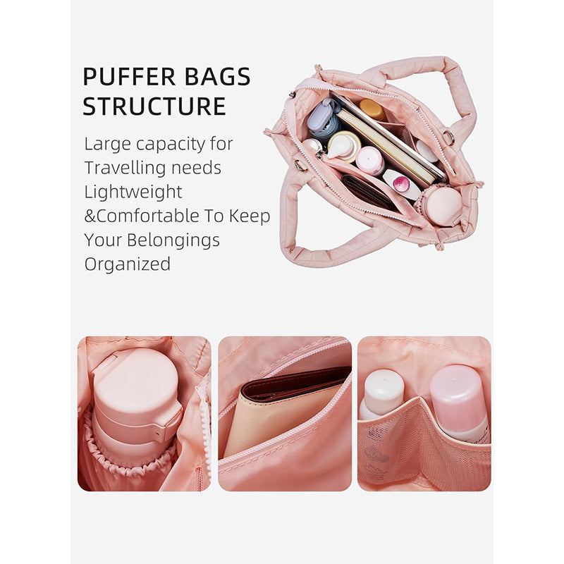 Fashionable Shoulder Bag Made of Quilted Material LoungeYard — product view 3