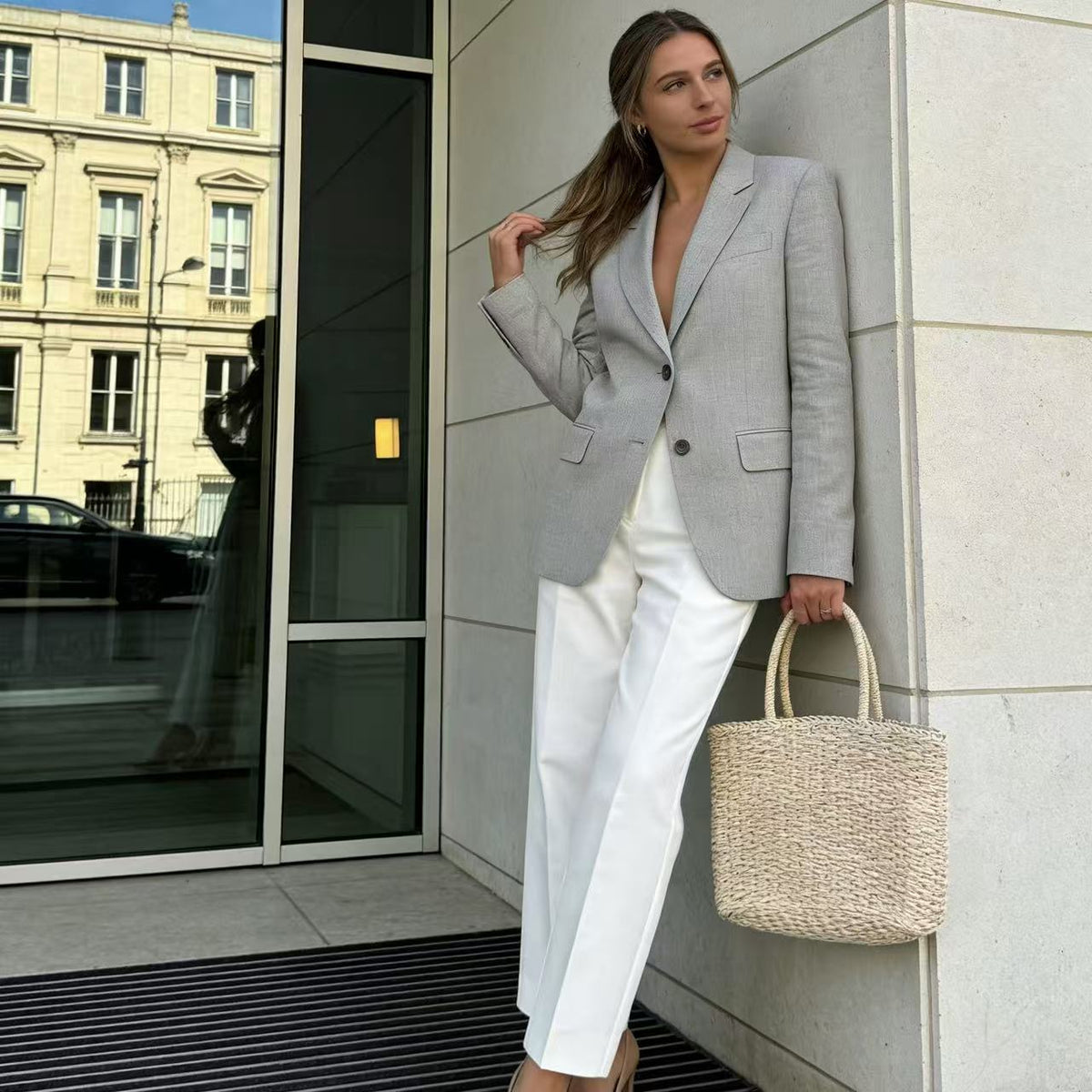 Handcrafted Basket Bag LoungeYard — product view 1