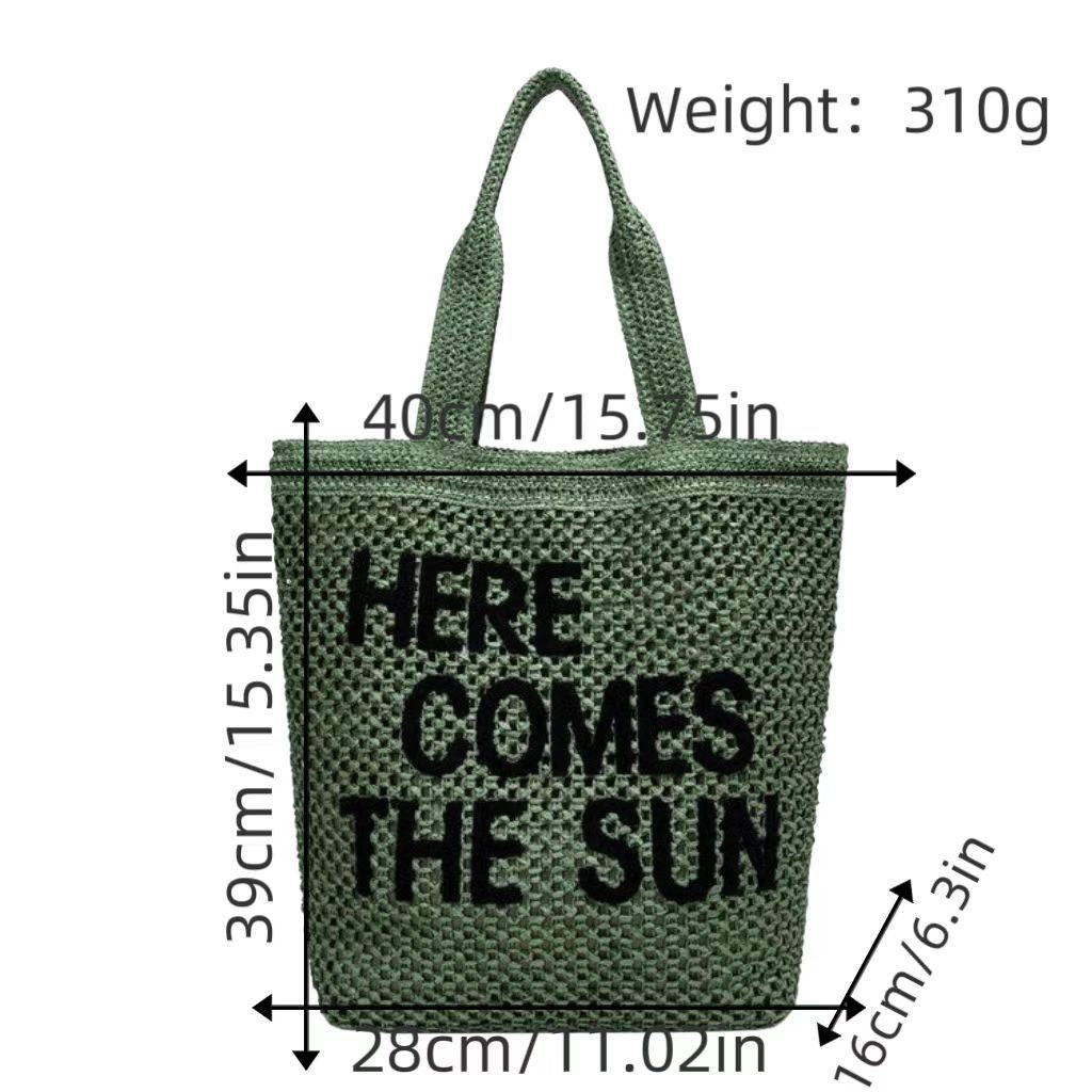 Tote bag with creative lettering LoungeYard — product view 6